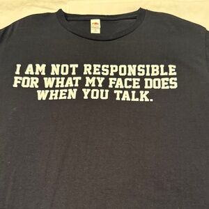 Fruit of the Loom Navy Graphic Tee for Men